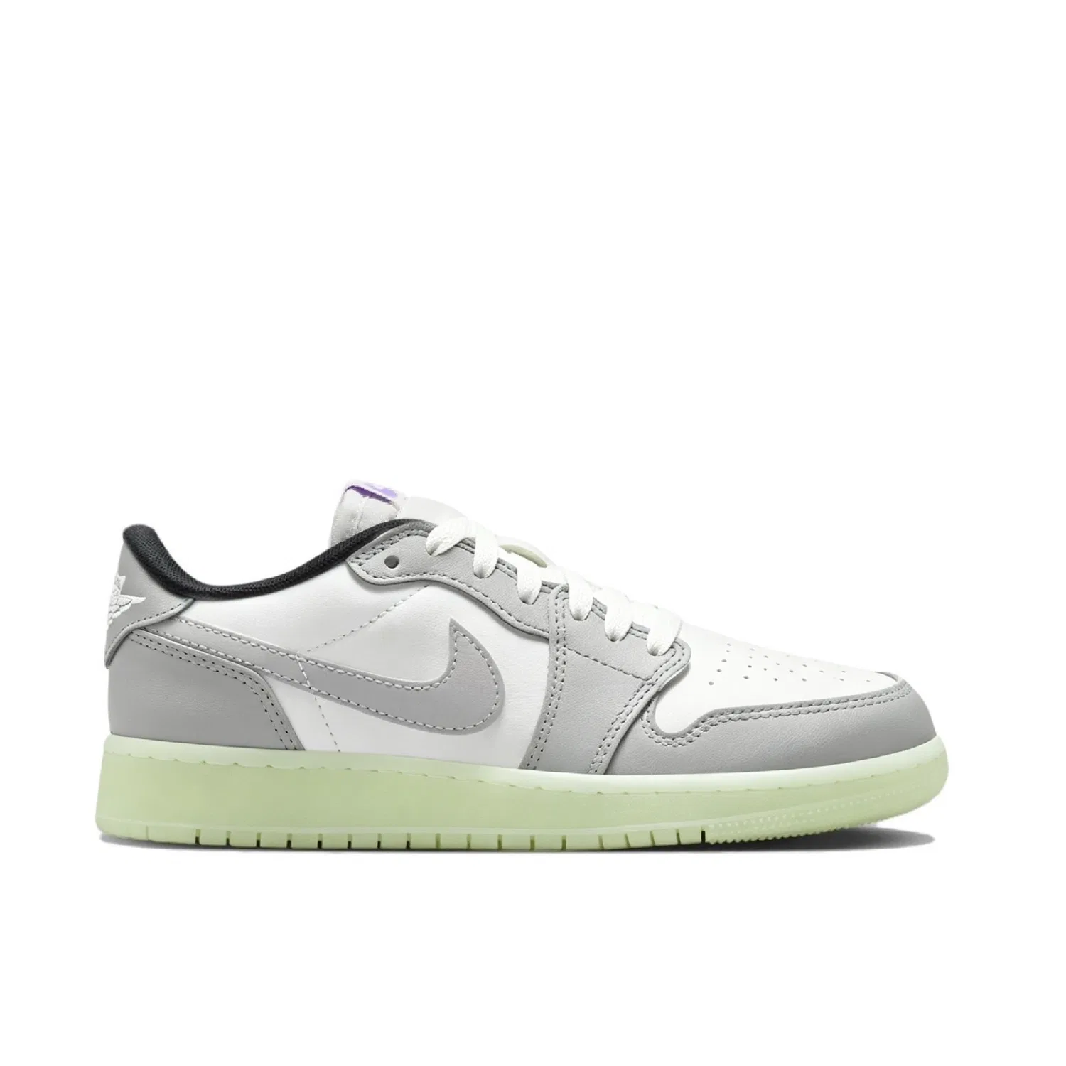Детские кроссовки для скейтбординга с ретро-дизайном Jordan Air Jordan 1, Light Gray — фото 4