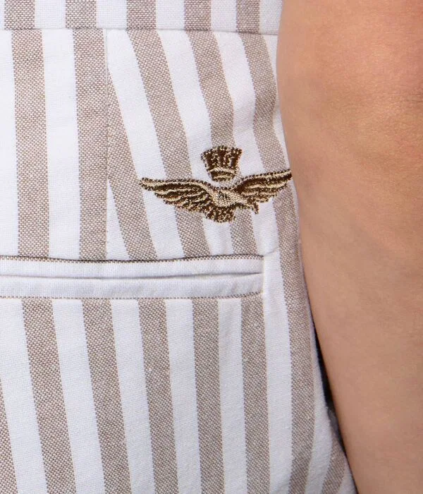 Детские шорты для мальчиков Regular Fit Aeronautica Militare, бежевый — фото 4