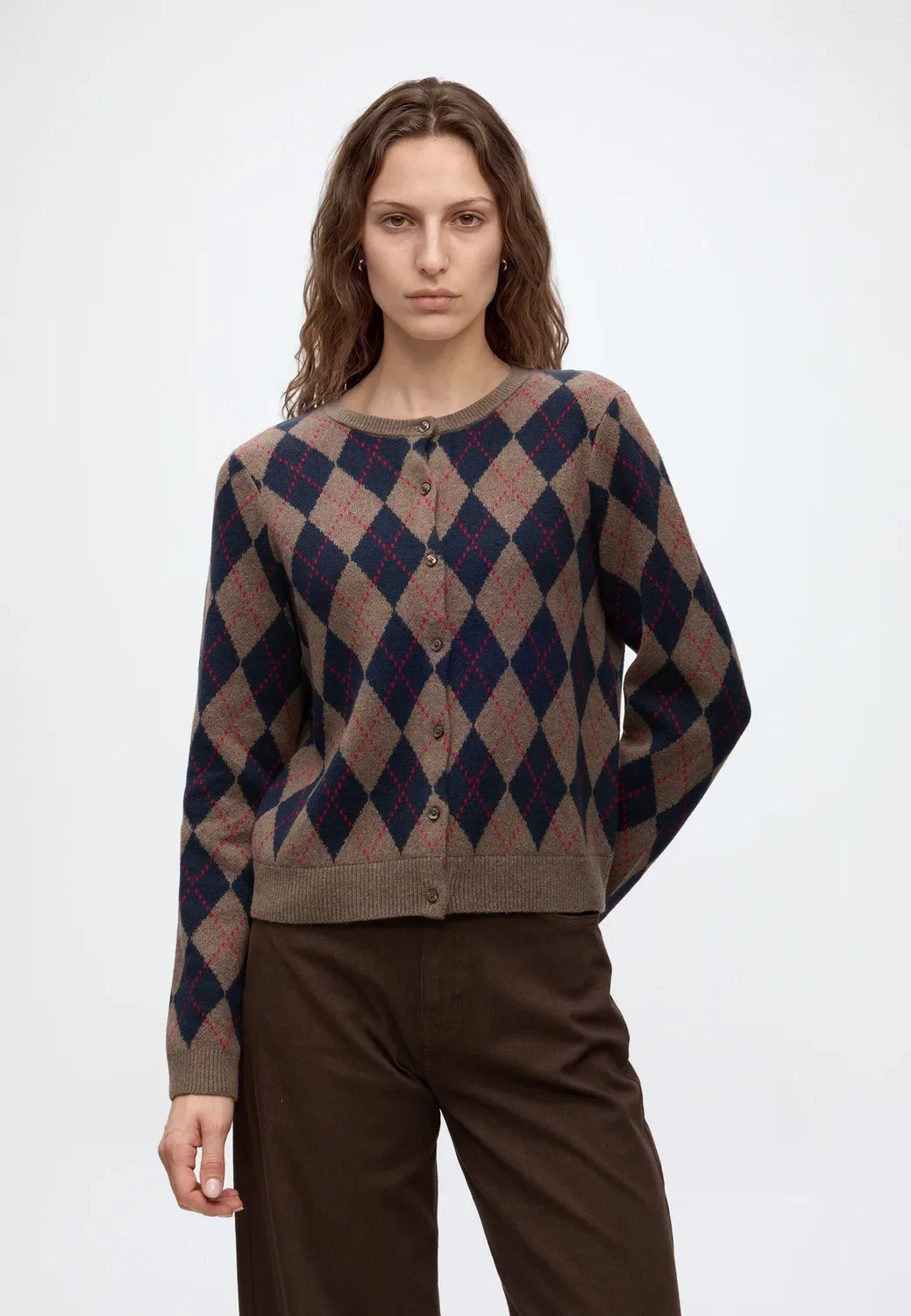 Cashsoft - кардиган Gap, Blue Argyle