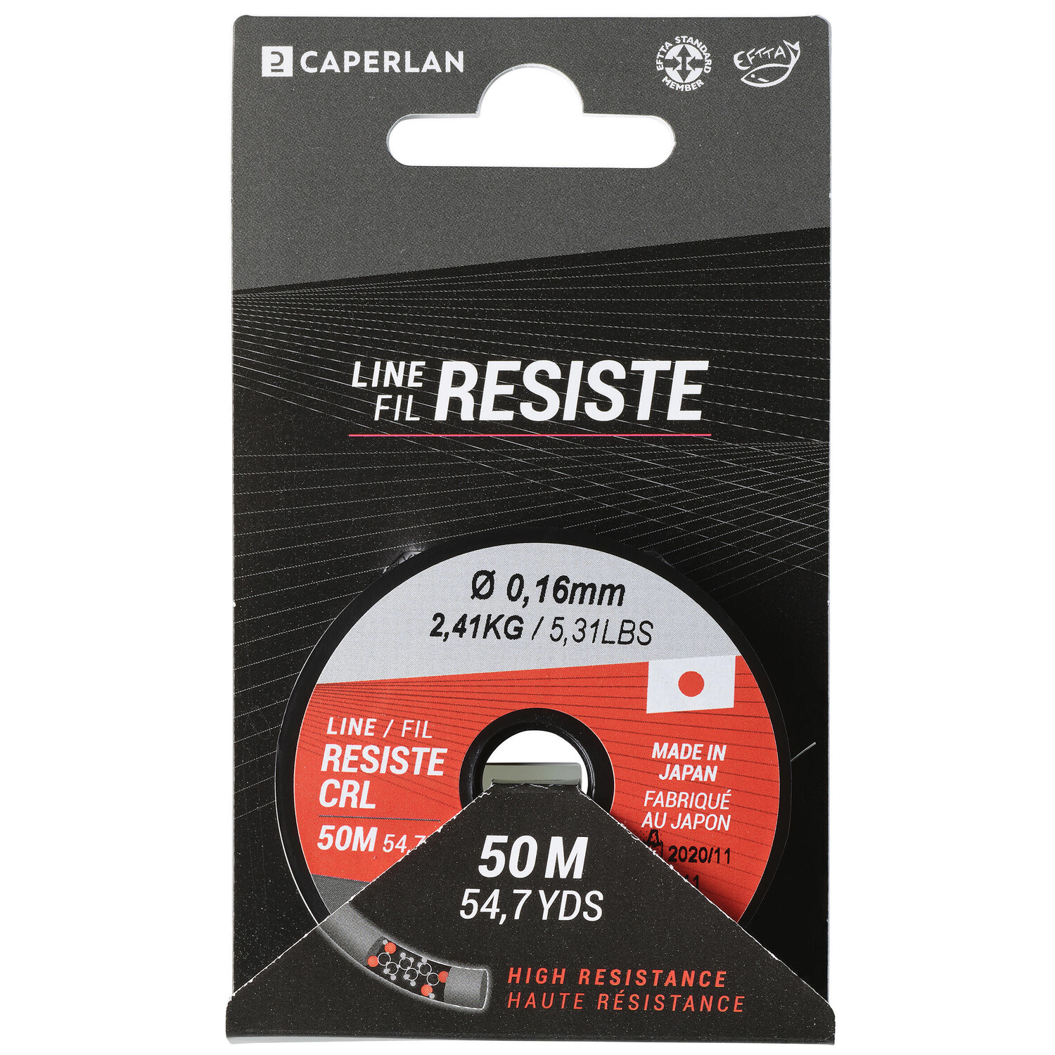 

Основная леска Line Resist CRL 50 M 0,16 мм CAPERLAN