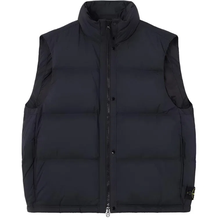 Мужской жилет с воротником-стойкой STONE ISLAND, Marine Blue
