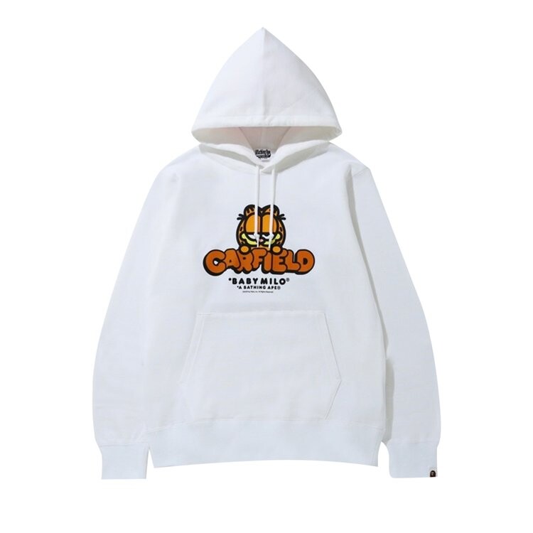 

Худи BAPE x Garfield Pullover Hoodie 'White', белый