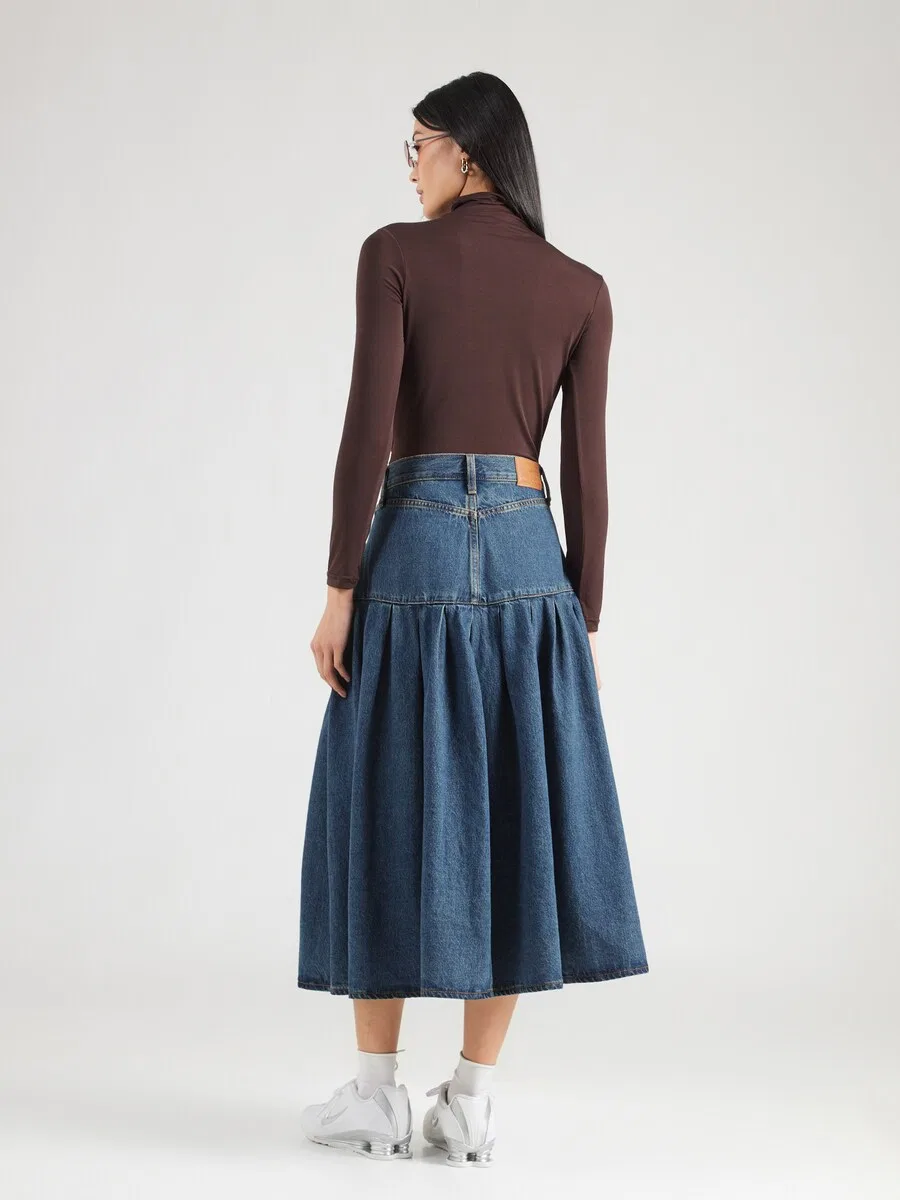 Юбка LEVI'S из синей джинсовой ткани — фото 4