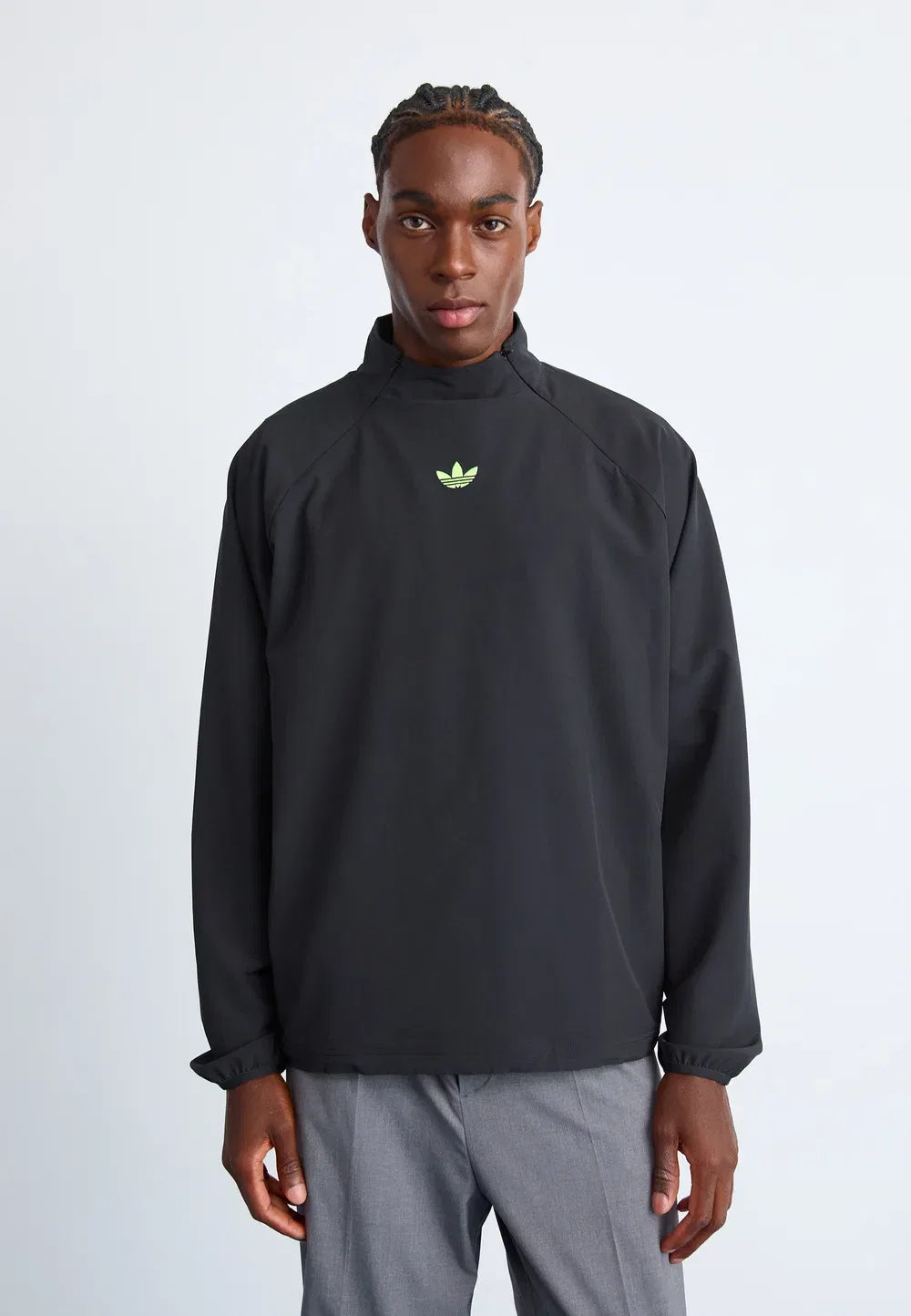 Дрель - летняя куртка Adidas Originals, Black/Signal Green