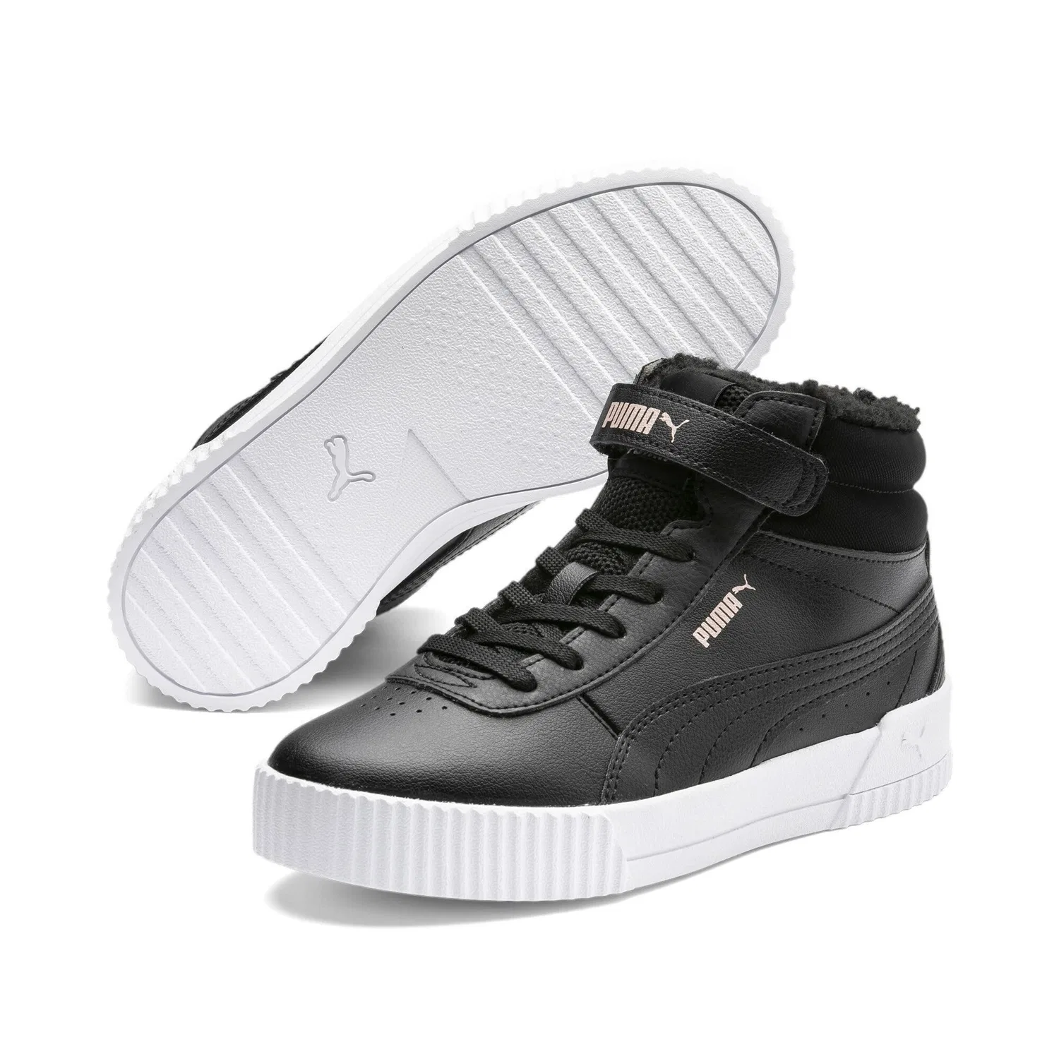 Детские кроссовки для мальчиков с высоким верхом Carina PUMA PUMA Black — фото 2