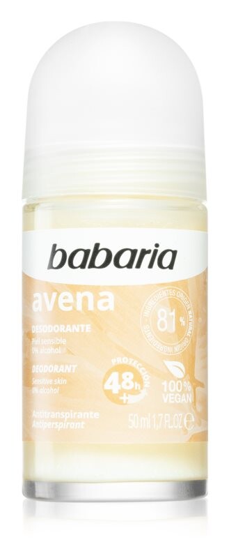 

Шариковый антиперспирант для чувствительной кожи Babaria Deodorant Oat