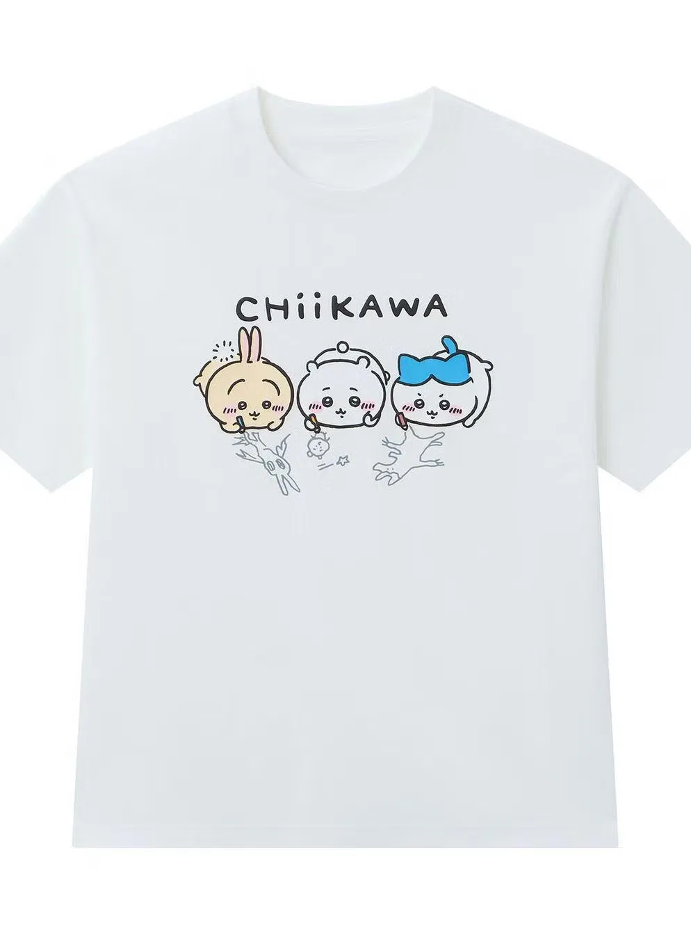 Футболка с принтом Chiikawa Snow Giordano, белый — фото 3