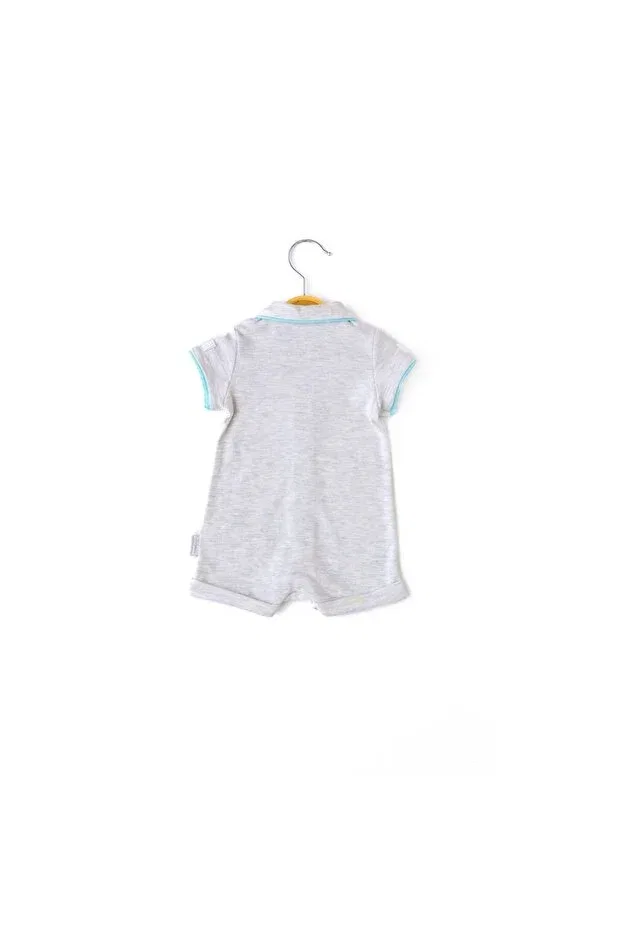 Детский комбинезон для мальчиков хлопковый Babydola, Grey — фото 4