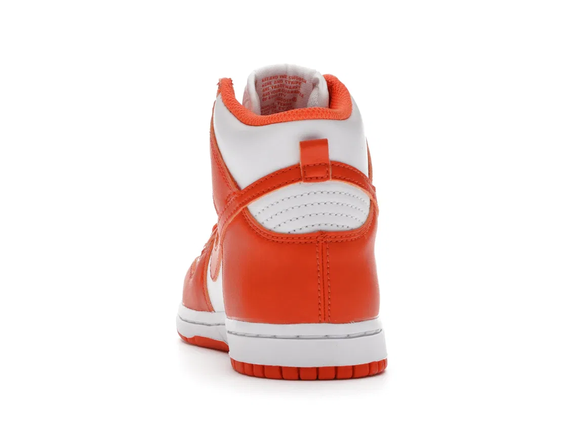 Детские кроссовки для дошкольников Nike Dunk High Nike, White/Orange Blaze — фото 4