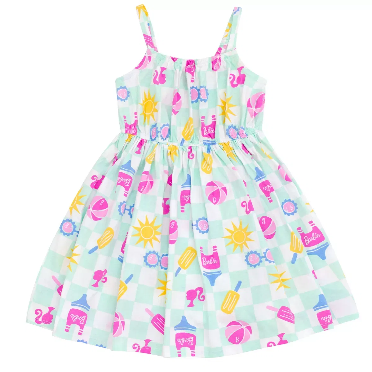 Детское платье для девочек без рукавов Barbie, Pale Turquoise