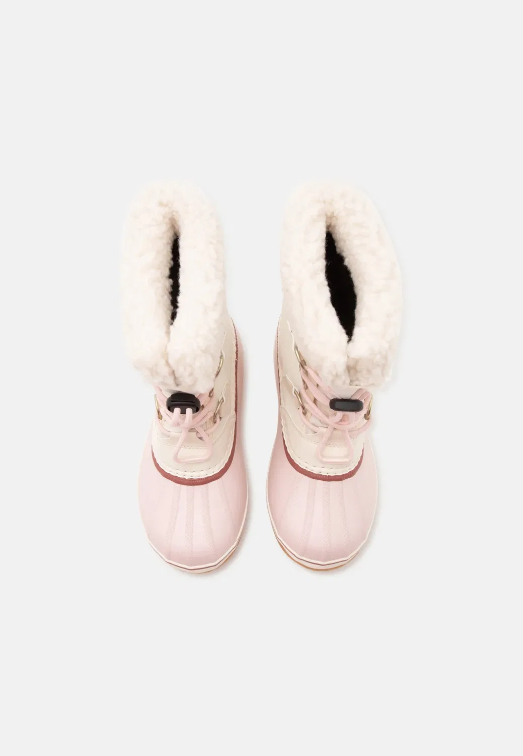 Детские ботинки унисекс на шнуровке для подростков Sorel, Snow/Pink Salt — фото 4