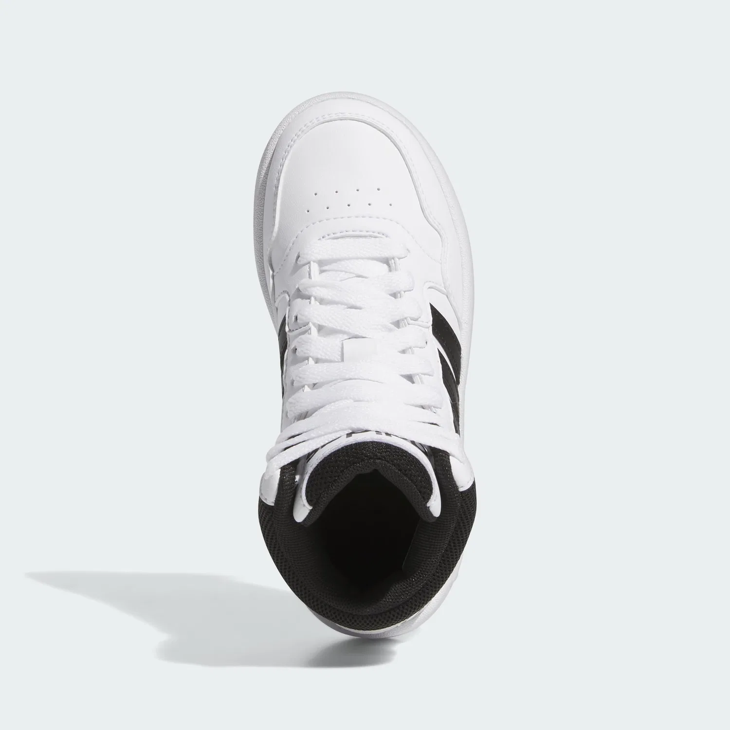 Детские кроссовки для мальчиков с баскетбольным стилем Hoops Adidas, Cloud White Core Black Core Black — фото 3