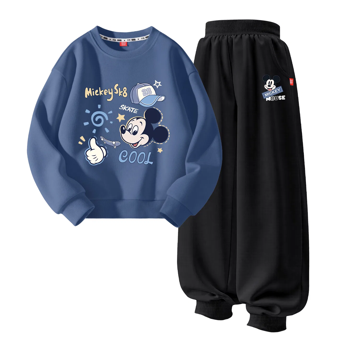 Детский спортивный костюм с длинным рукавом Disney Party Indigo+Happy K Black
