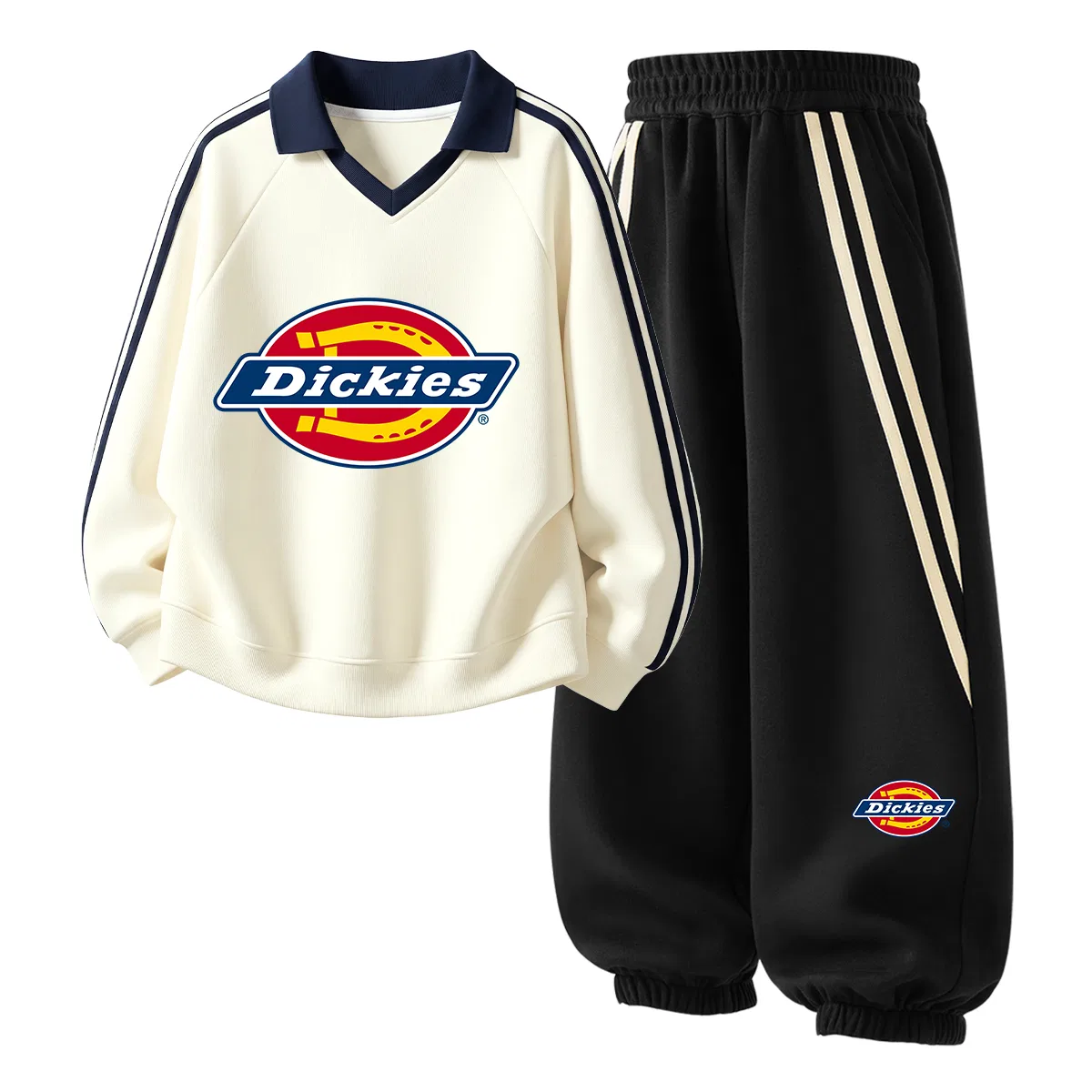 Детский спортивный комплект с поло и брюками Dickies, Navy Blue — фото 3