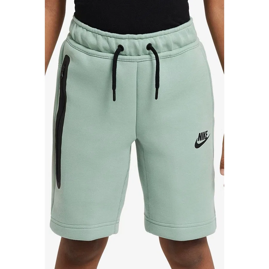 Детские шорты с Tech Fleece Nike Sportswear Tech Fleece Unisex Kid's Short, Зеленый