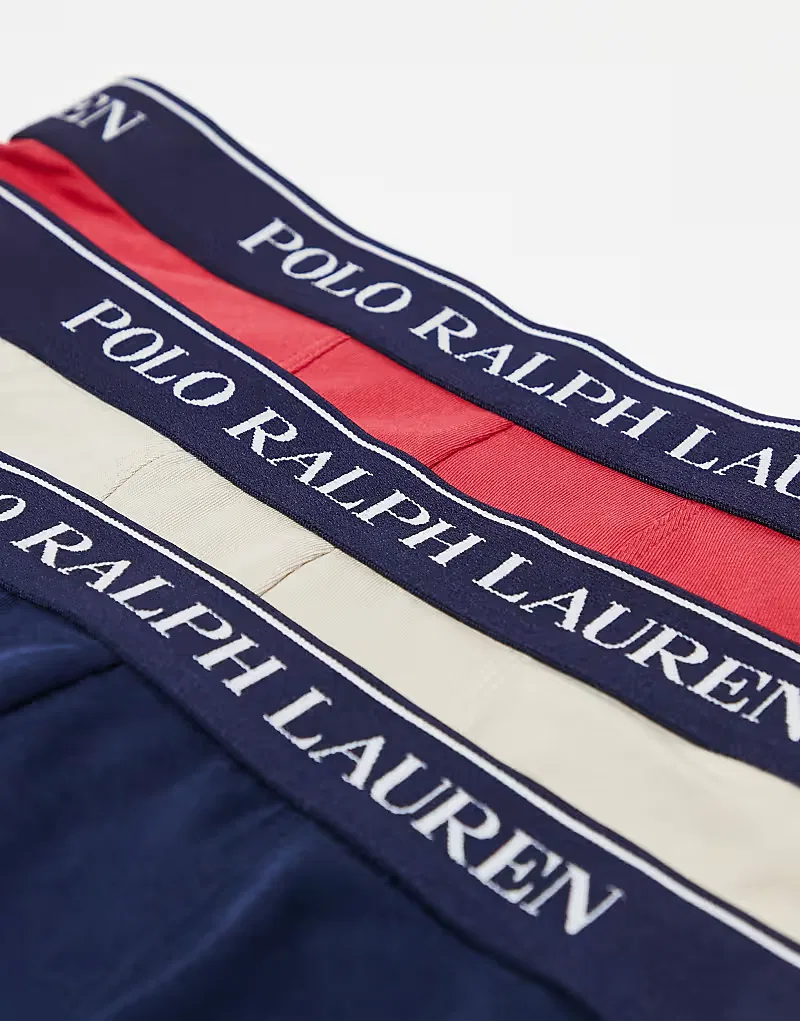Трусы с поясом с логотипом 3 шт Polo Ralph Lauren, мультиколор — фото 2