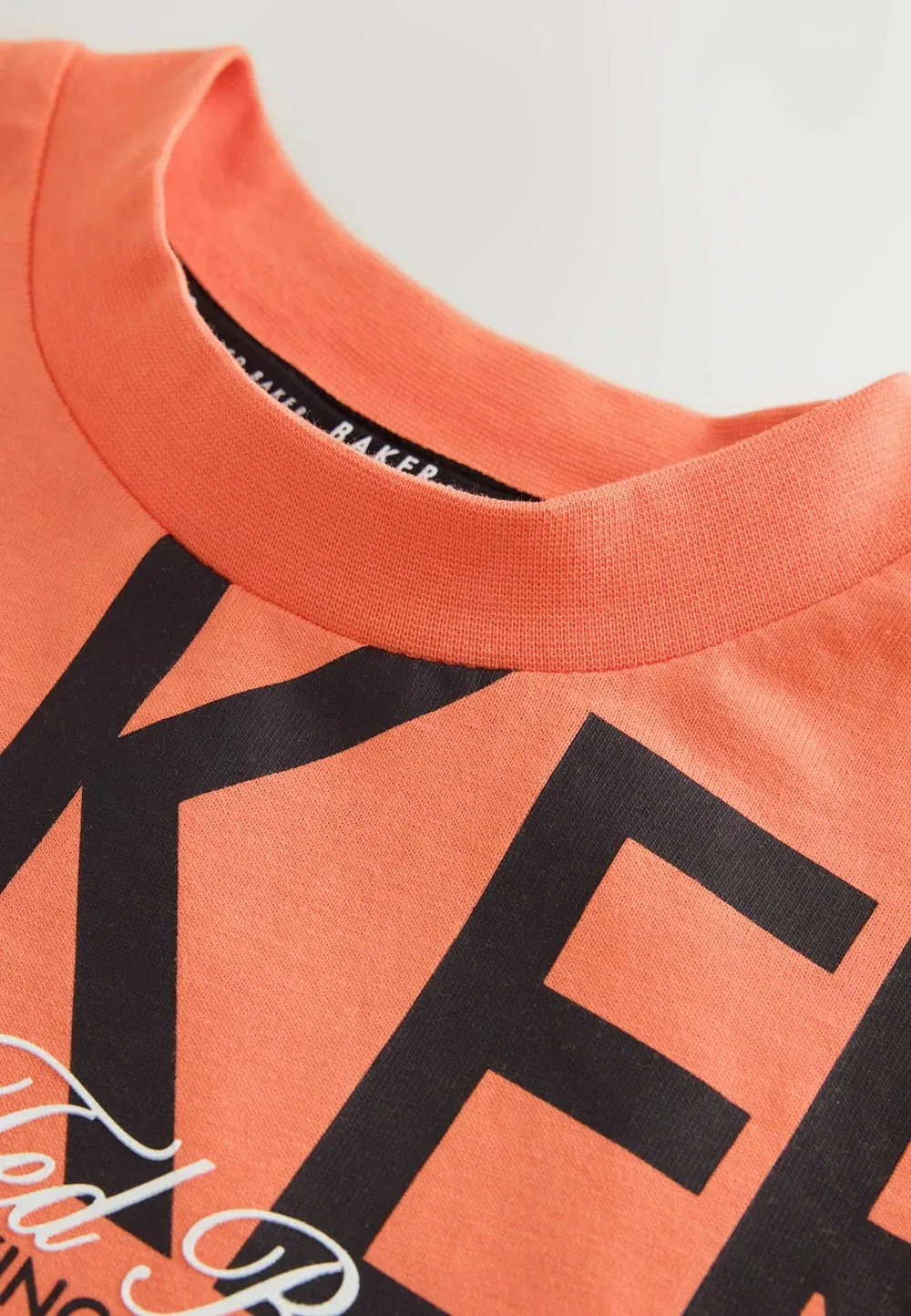 Футболка свободного кроя с графическим принтом Baker By Ted Baker, Orange — фото 4