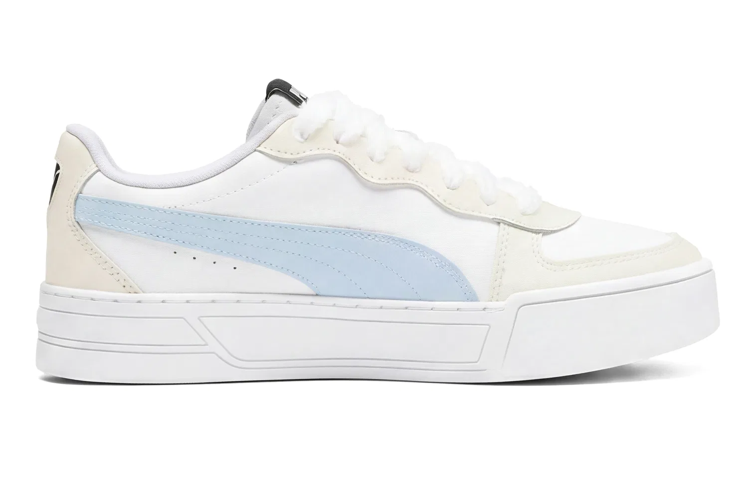 Детские кроссовки-скейтборд PUMA Skye, Цвет Custard — фото 4