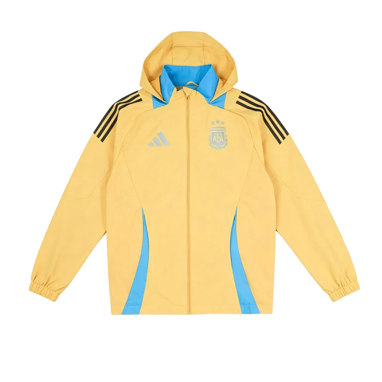 Мужская куртка с капюшоном Yellow/Blue Adidas