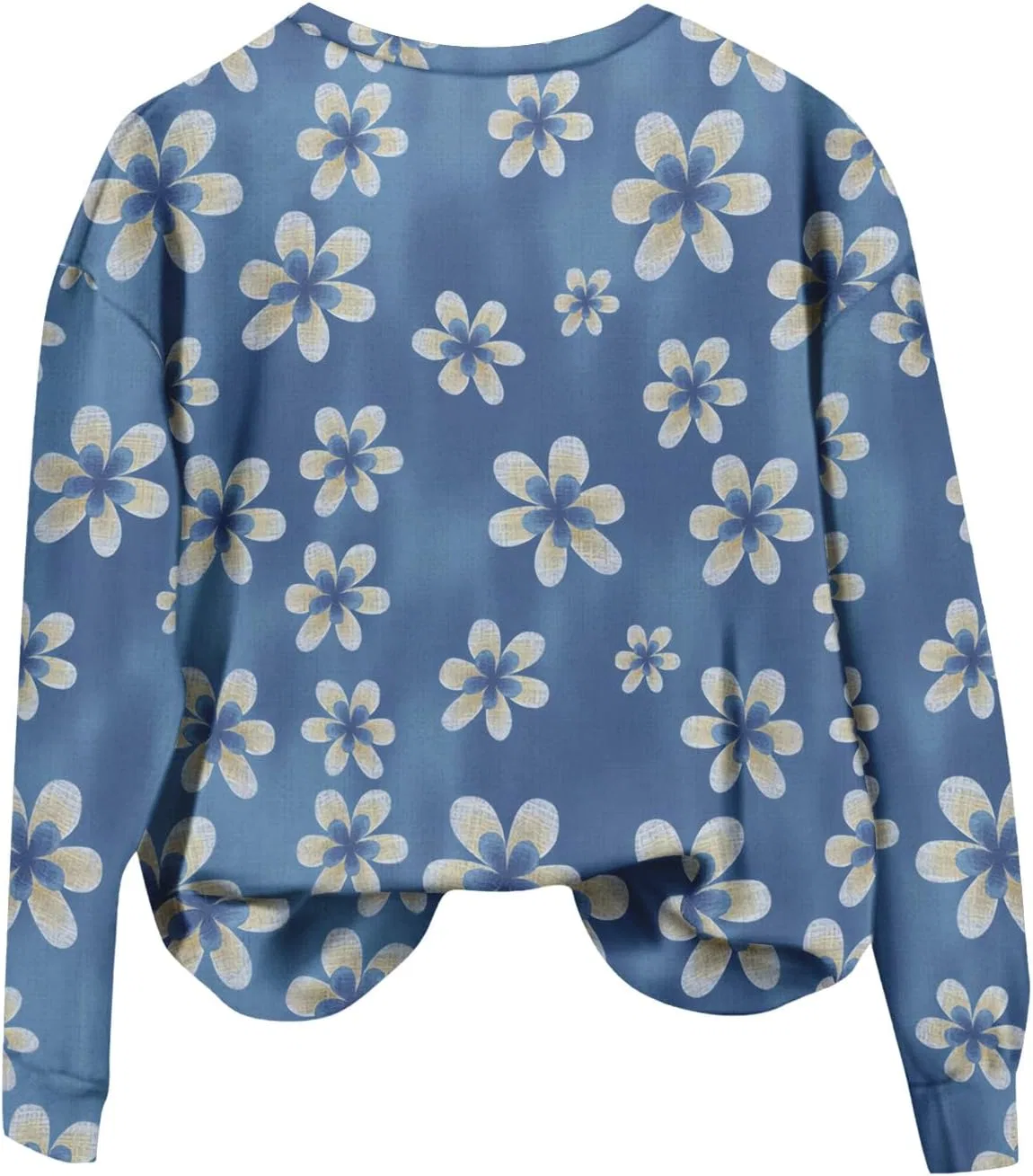 Свитшот женский оверсайз, Generic, 4-dark Blue, размерная линейка S-2XL — фото 3