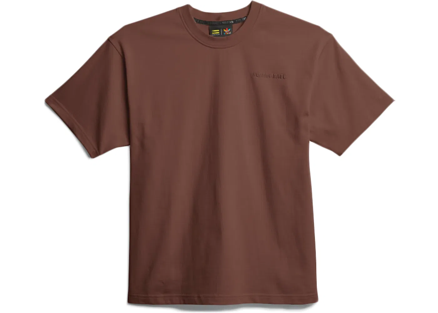 Унисекс футболка с принтом Pharrell Williams Basics Tee Adidas, Earth Brown