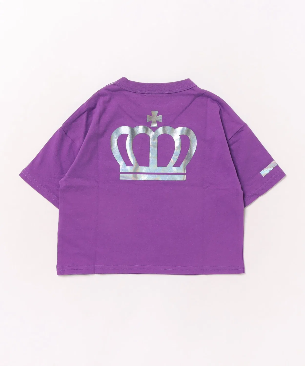 Детская футболка с принтом Shiny Logo BABYDOLL, Purple — фото 3