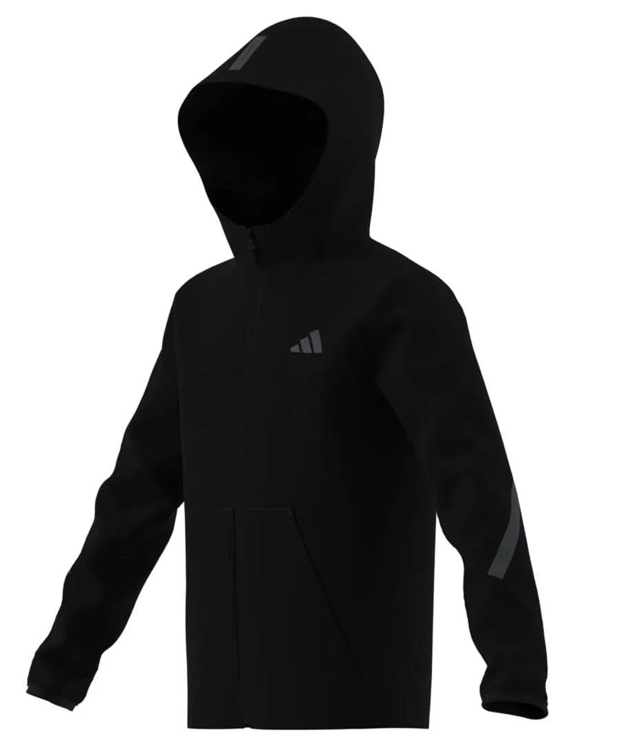 Худи на молнии с длинным рукавом adidas, Black