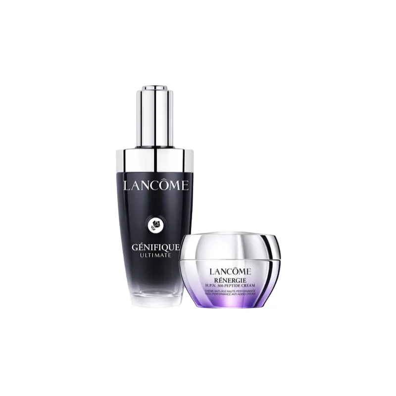 LANCOME Набор для ухода за кожей с увлажняющим и восстанавливающим эффектом, 30 мл + 30 мл, Two-Piece Set: Small Black Bottle PRO 50ml+Peptide Cream 30ml