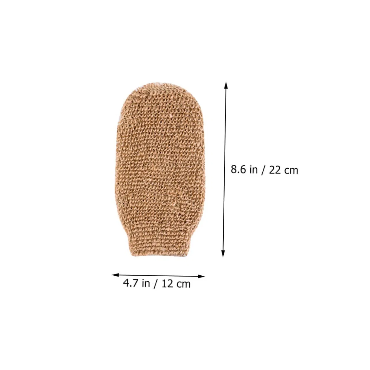 Эксфолирующие перчатки для тела, 4 шт, Jute, Gogogmee, 22x12x1 см — фото 2