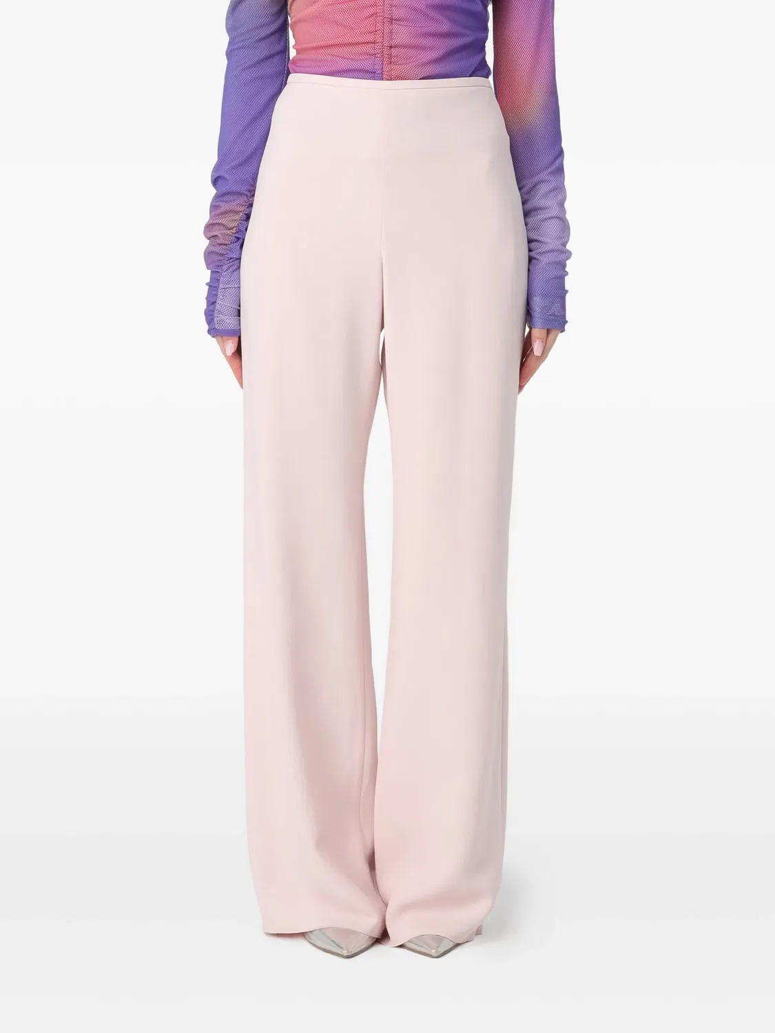 Брюки с плоскимFront Emporio Armani, розовый