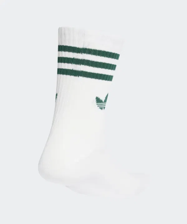 Носки 3-полосные, набор 3 пары, Adidas, белый/рубиновый/зеленый/синий — фото 2