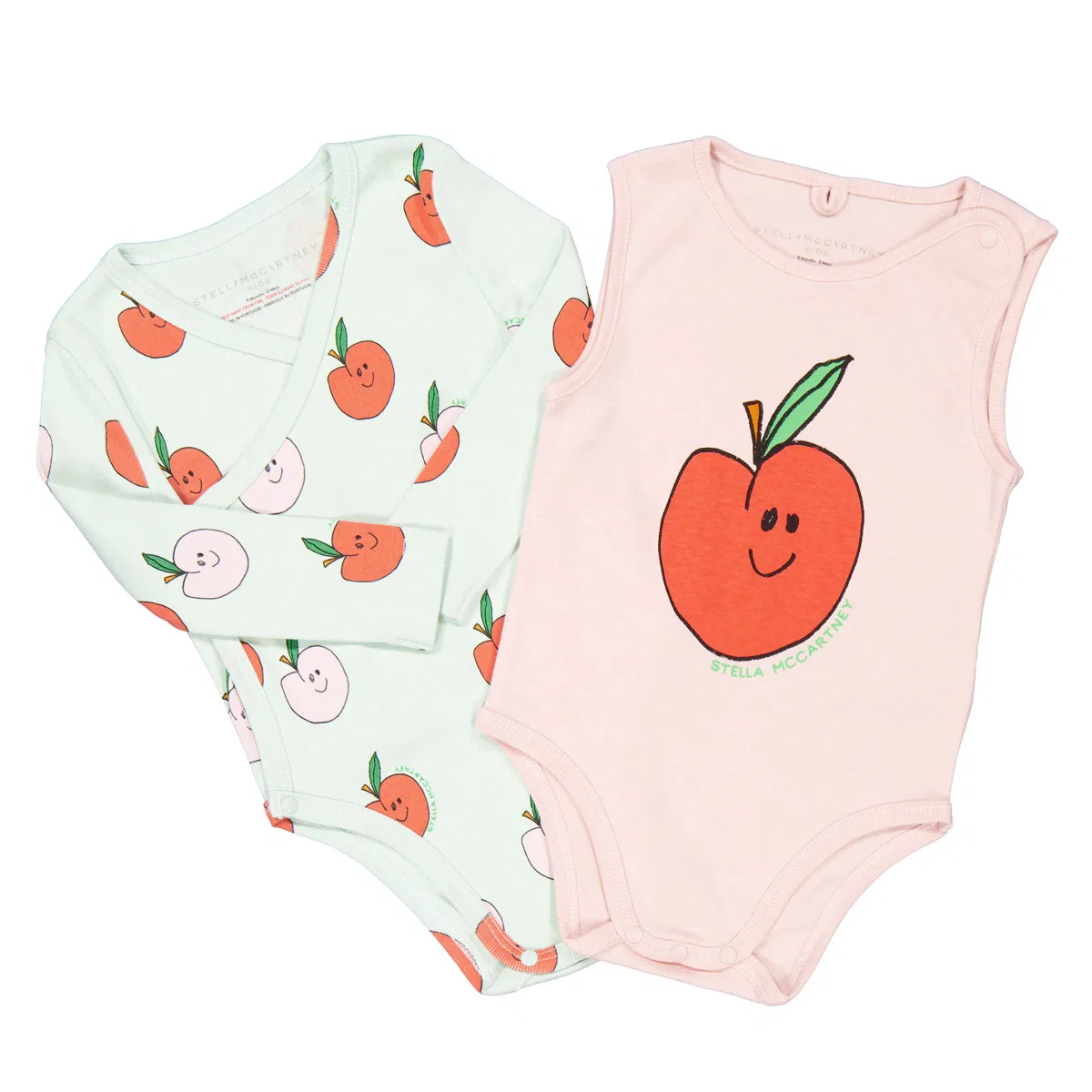 Комплект боди из органического хлопка Girls Organic-Cotton Babygrow Set Stella McCartney, Multicolor — фото 2