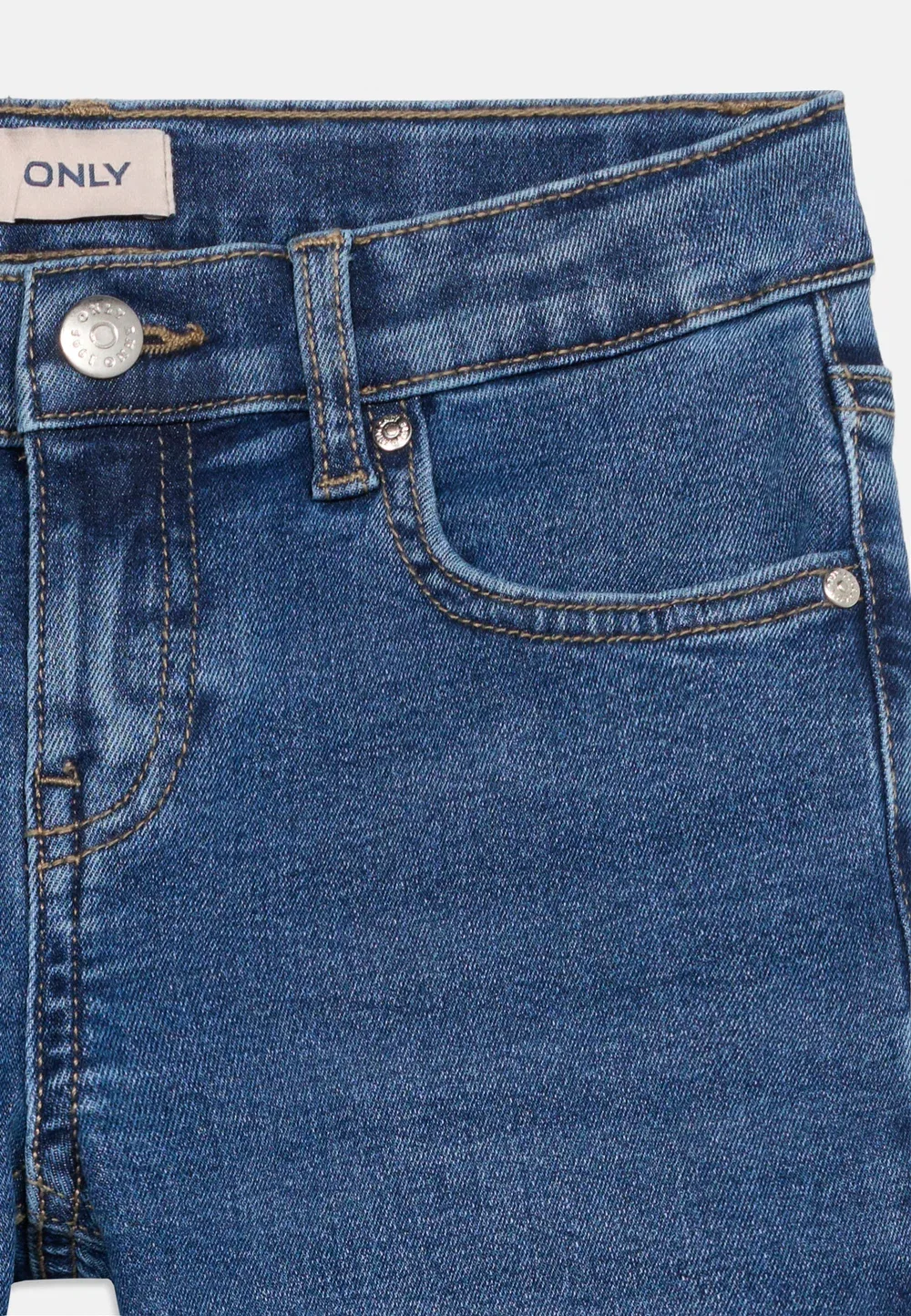Когфебе - расклешенные джинсы Only Girls, Medium Blue Denim — фото 3