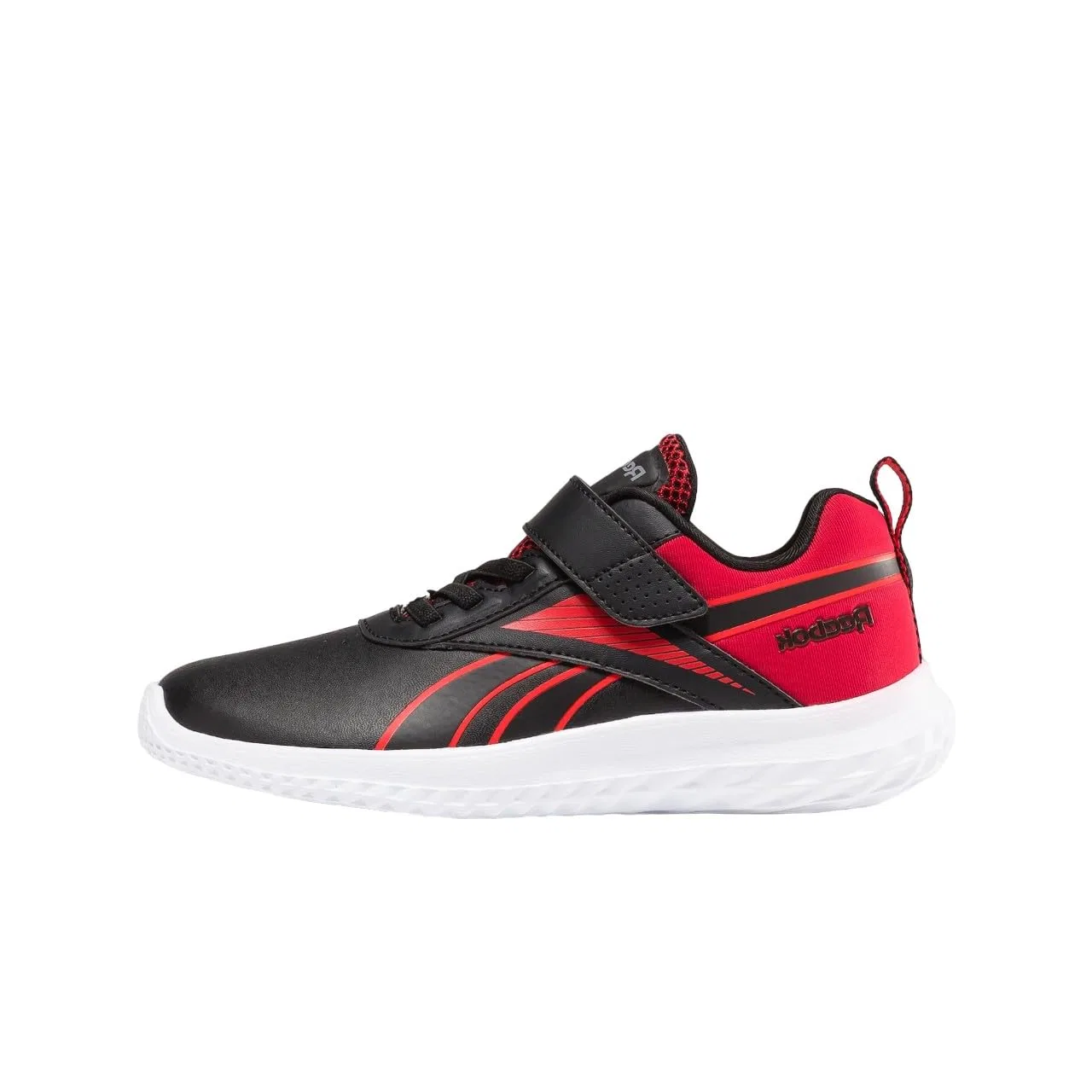 Детские кроссовки для мальчиков с принтом Reebok Rush Runner 5 Syn, Ftwwht Vecred Nghblk
