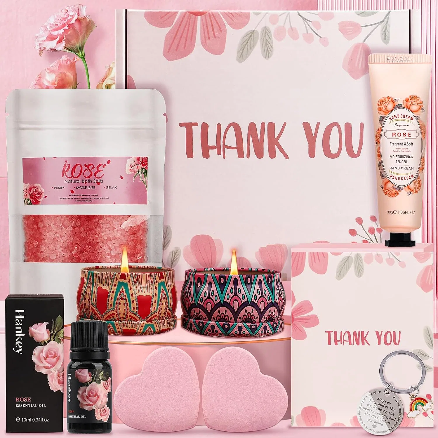 Набор для ухода Pearshek, 9 предметов, Rose