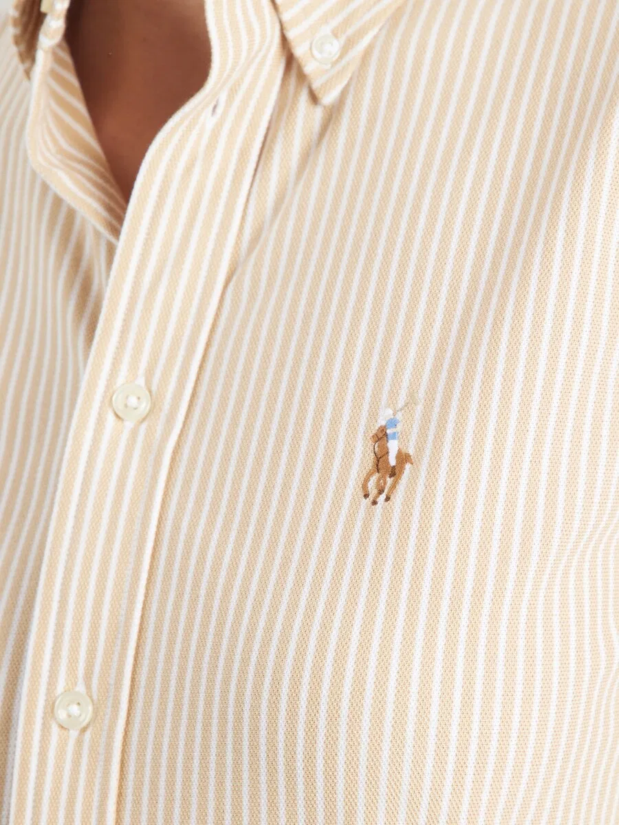 Блузка Polo Ralph Lauren бежевого цвета — фото 3