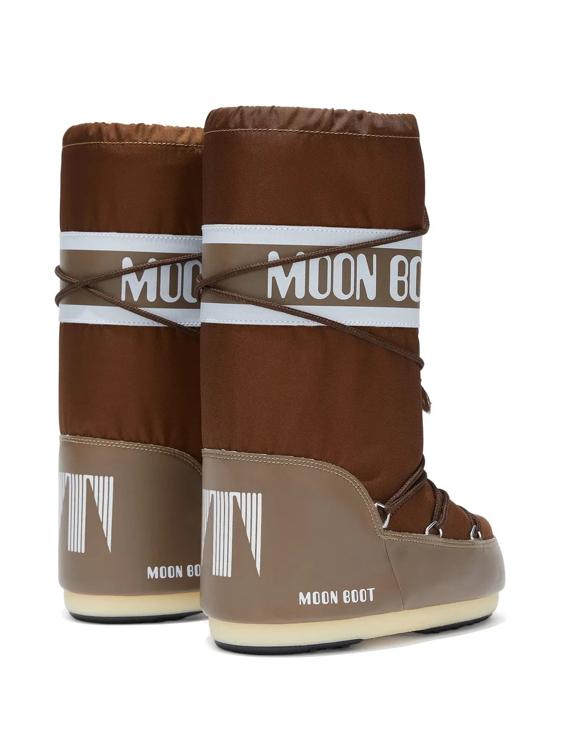 Зимние сапоги Icon с логотипом Moon Boot Kids, коричневый — фото 2