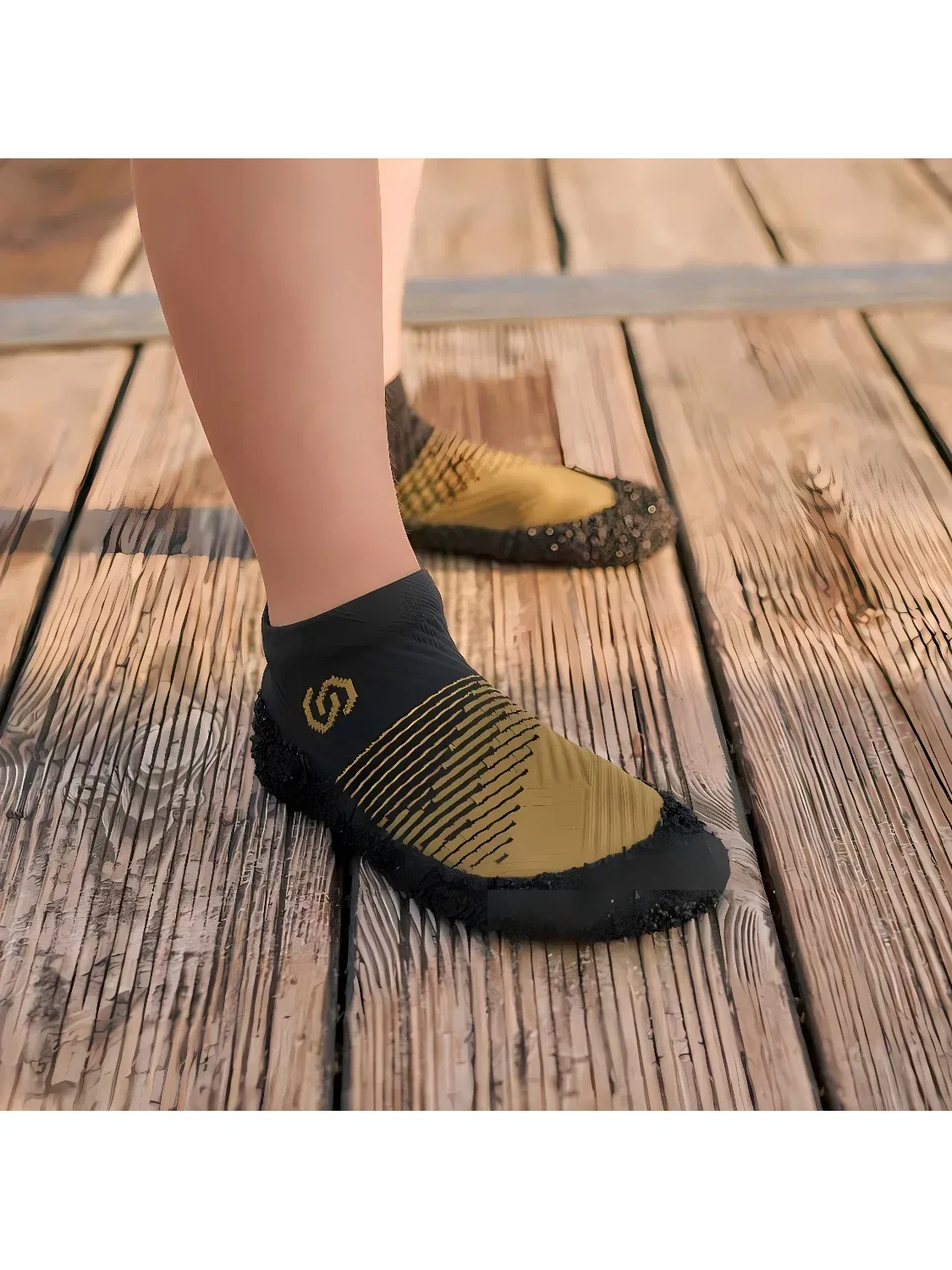 Носки-обувь детские с принтом Kids Line 2.0 Skinners, зеленый — фото 2