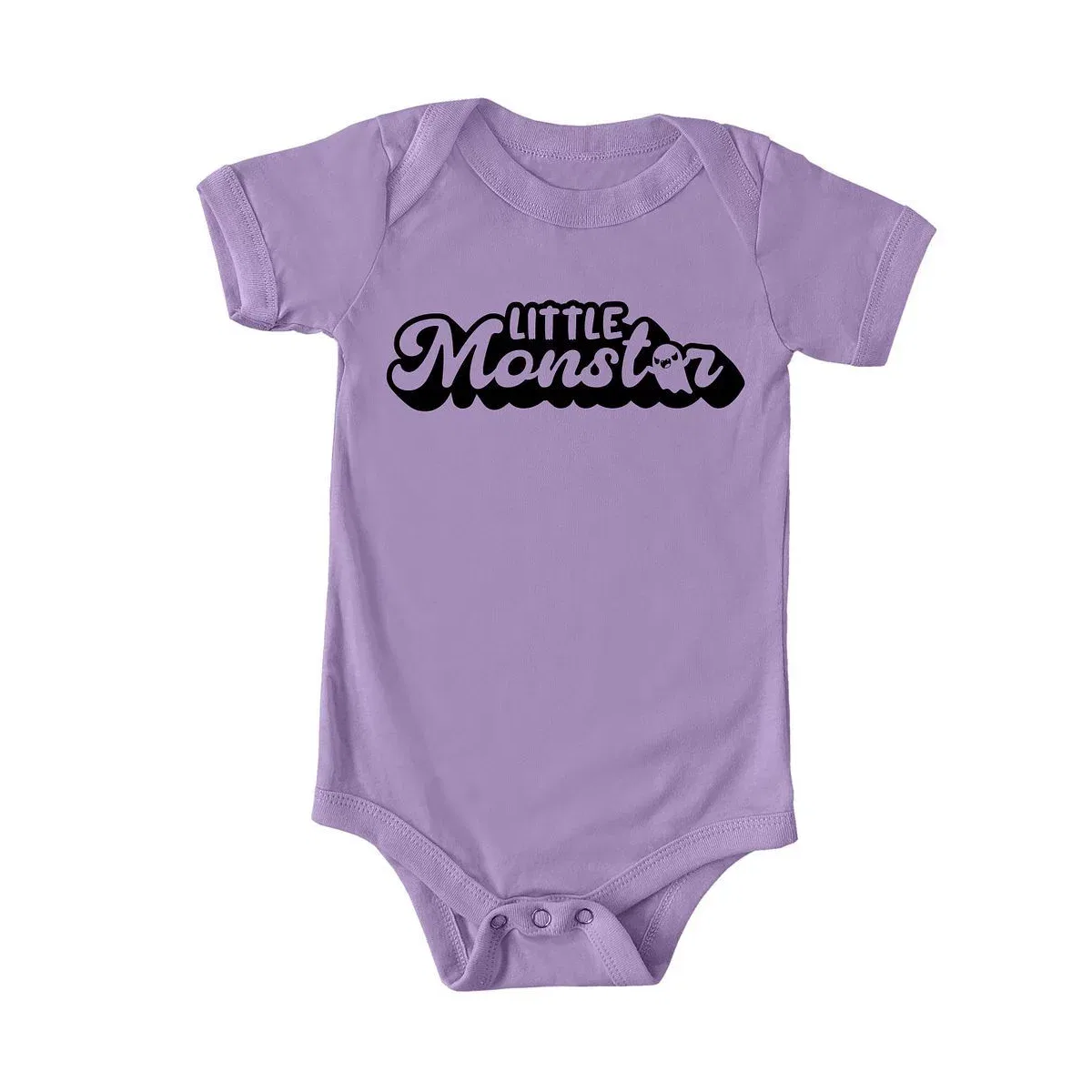 Детское боди с коротким рукавом Little Monster The Juniper Shop, Lavender