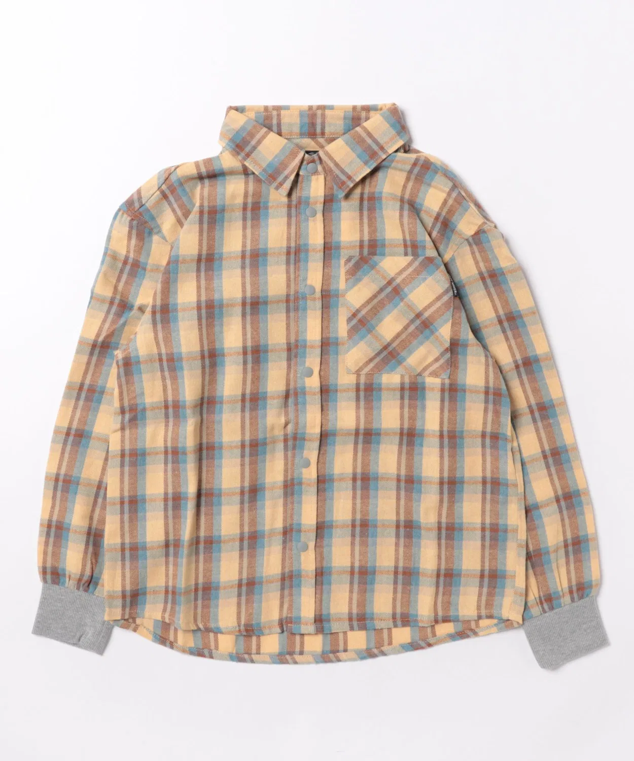 Детская рубашка с длинным рукавомв клетку Happy Shirt KRIFF MAYER Kid's Collection, Yellow