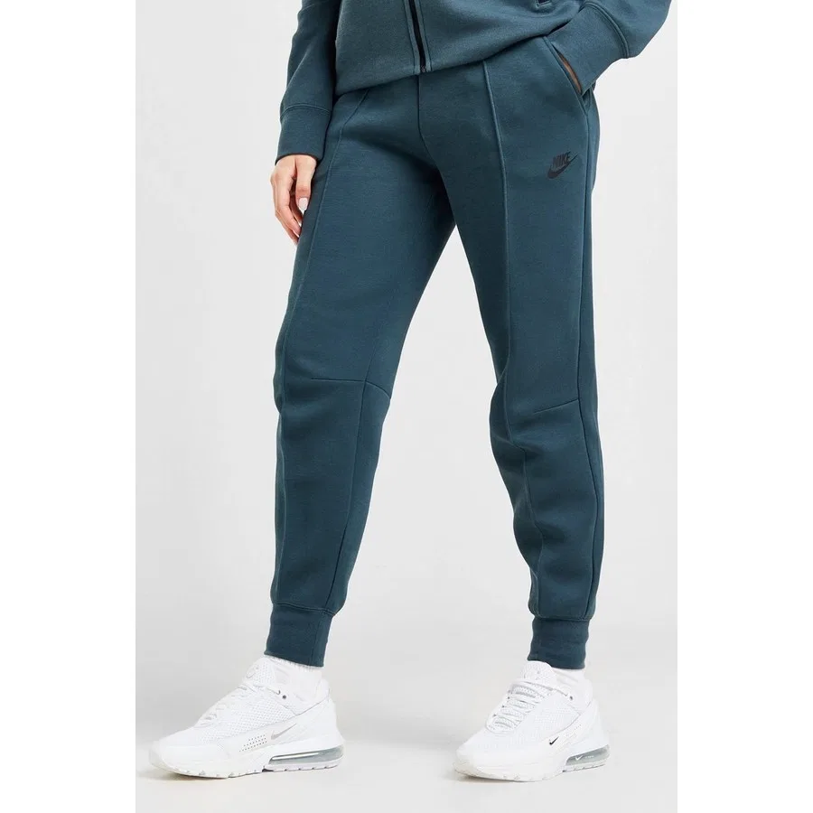 Женские спортивные штаны Tech Fleece с зауженным кроем Nike, Темно-зеленый
