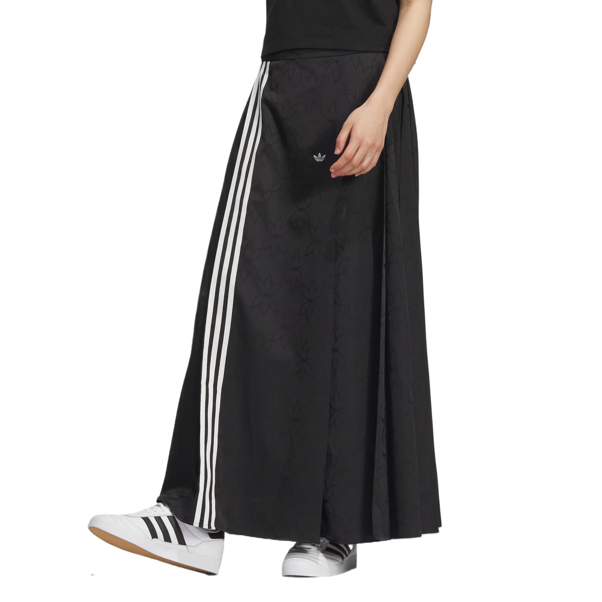 Adidas Originals Повседневная длинная юбка женская черная — фото 3