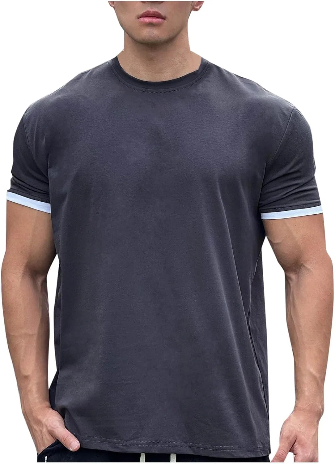 Мужская хлопковая футболка Regular Fit, Gray