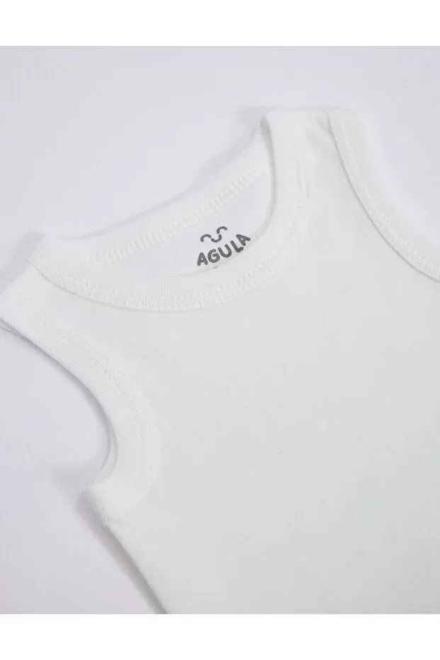 Детское боди для новорожденных хлопковое Agula, White — фото 2