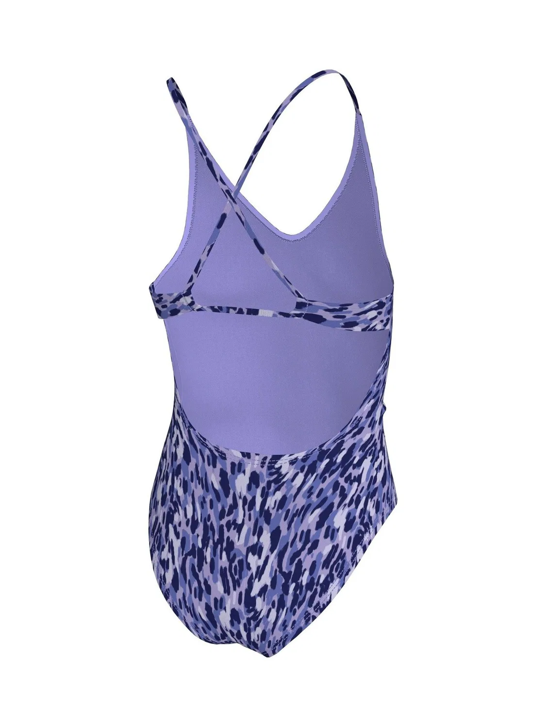 Купальник слитный с завязками, Animal Print Nike, фиолетовый — фото 3