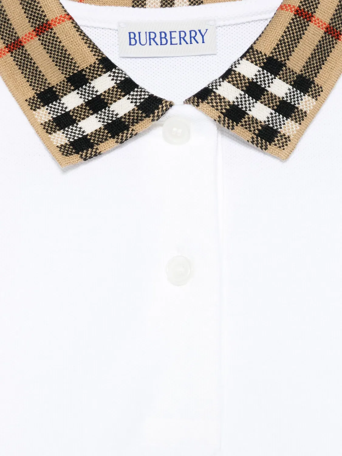 Платье с поясом Burberry, белый — фото 2