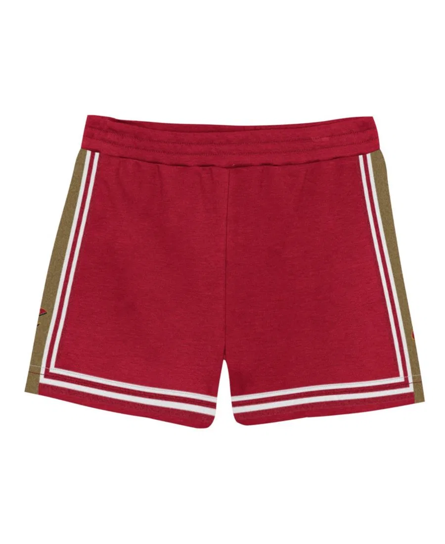 Комплект из футболки и шорт с принтом LeBron James Wine Cleveland Cavaliers Play by Place Mitchell & Ness, Wine — фото 2