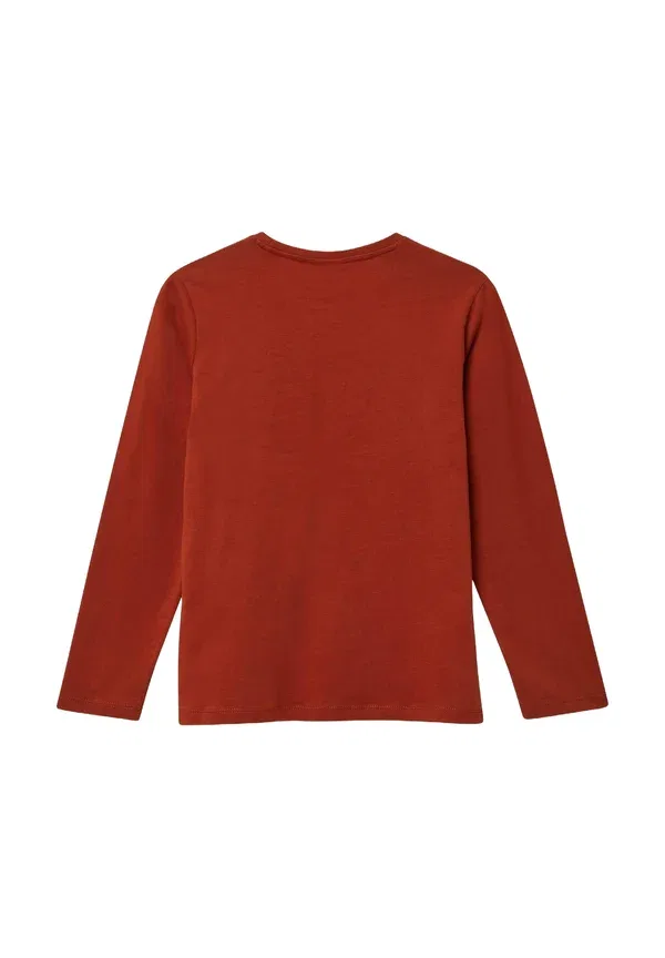 Футболка с длинным рукавом хлопок Long sleeved top S.Oliver, красный — фото 2