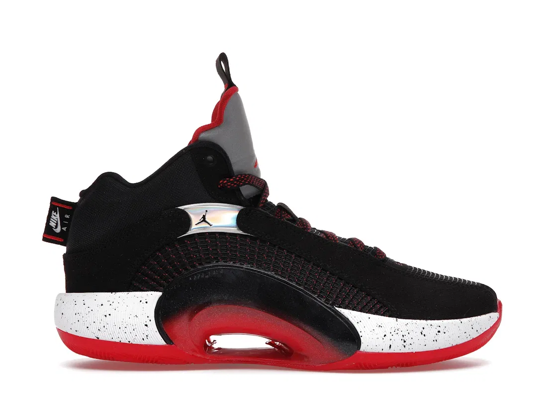 Детские кроссовки баскетбольные Jordan XXXV Jordan, Black/Fire Red-Reflective Silver
