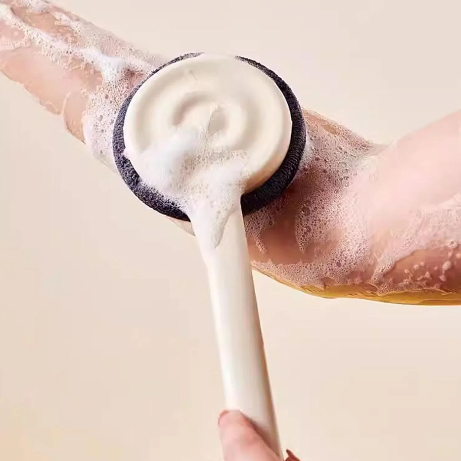 Щетка для душа с длинной ручкой, ZXCMY, Beige — фото 3
